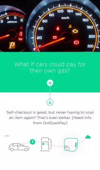 Dashboard of a car with several indicators lit. Text overlay reads,